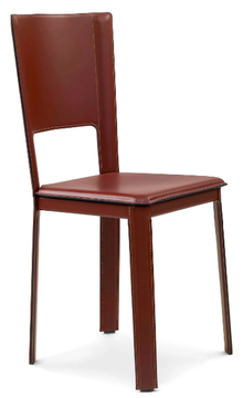 ALEX 2.0 - Leather chair with high backrest by ENRICO PELLIZZONI - view 3